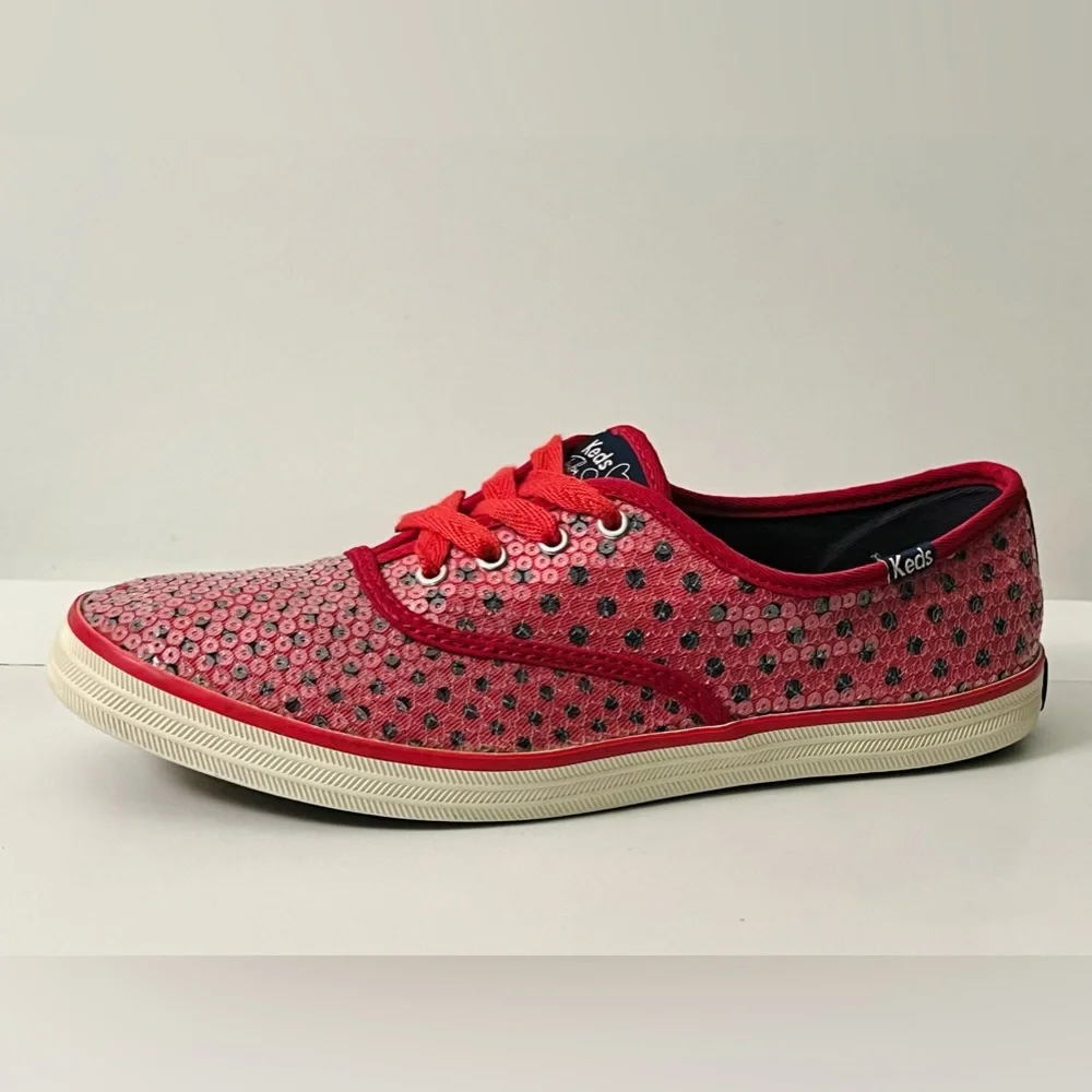 Taylor Swift Frosted Red Sequin Keds